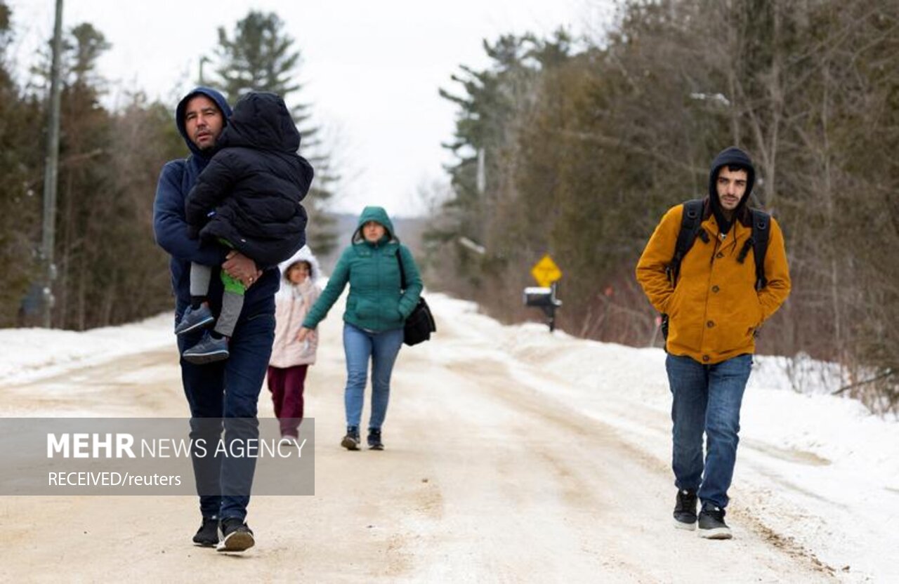 پناهجویان در مرز آمریکا